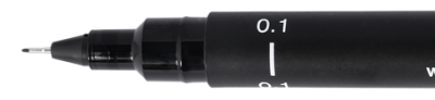 FEUTRE CALIBRE UNI PIN 0.1MM NOIR 