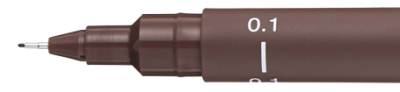 FEUTRE CALIBRE UNI PIN 0.1MM SEPIA