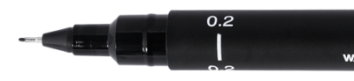 FEUTRE CALIBRE UNI PIN 0.2MM NOIR 
