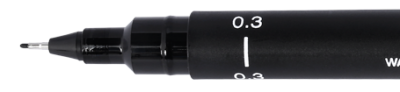 FEUTRE CALIBRE UNI PIN 0.3MM NOIR 