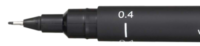 FEUTRE CALIBRE UNI PIN 0.4MM NOIR 
