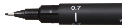 FEUTRE CALIBRE UNI PIN 0.7MM NOIR 