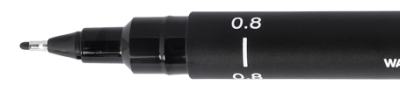 FEUTRE CALIBRE UNI PIN 0.8MM NOIR 