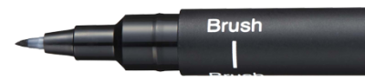 FEUTRE CALIBRE UNI PIN BRUSH NOIR 