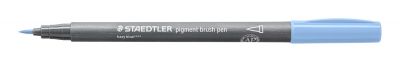 FEUTRE PIGMENT BRUSH STAEDTLER POINTE PINCEAU BLEU FUM�E