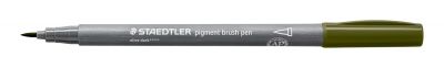 FEUTRE PIGMENT BRUSH STAEDTLER POINTE PINCEAU OLIVE FONC�