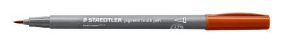 FEUTRE PIGMENT BRUSH STAEDTLER POINTE PINCEAU TERRE DE SIENNE BR�L�E