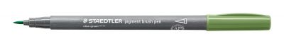 FEUTRE PIGMENT BRUSH STAEDTLER POINTE PINCEAU VERT OLIVE
