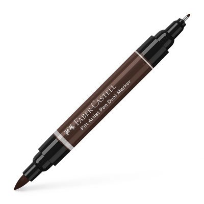 FEUTRE PITT ARTIST PEN DUAL MARKER S�PIA FONC�E