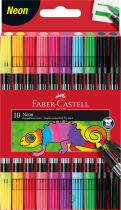 FEUTRES DOUBLE POINTE FABER CASTELL X10 NEON