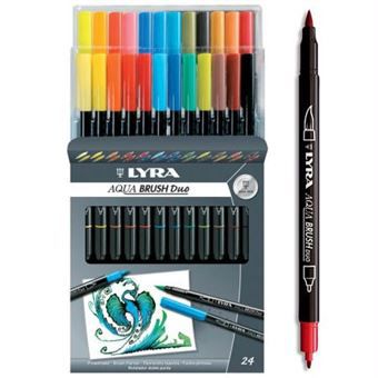 ETUI DE 24 FEUTRES AQUA BRUSH DUO LYRA