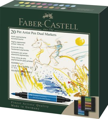 Feutres Pitt Artist Pen Dual Marker, bo�te de 20