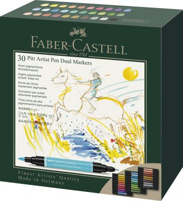 Feutres Pitt Artist Pen Dual Marker, bo�te de 30