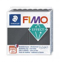 FIMO EFFECT GRIS ACIER MÉTALLIQUE -91