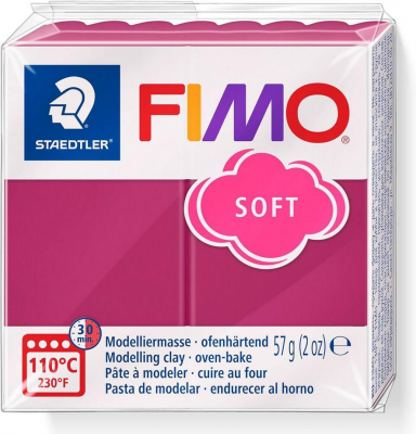 FIMO SOFT FRUITS ROUGES GIVRES -T23