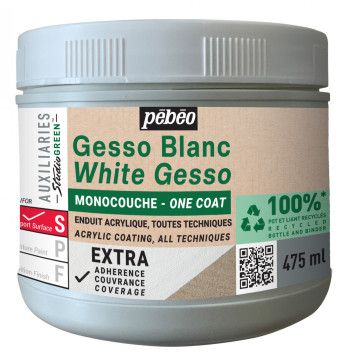 GESSO BLANC MONOCOUCHE STUDIO GREEN 475ML