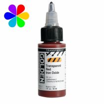 GOLDEN 30ML HIGH FLOW  OXYDE FER ROUGE TRANSPARENT S1