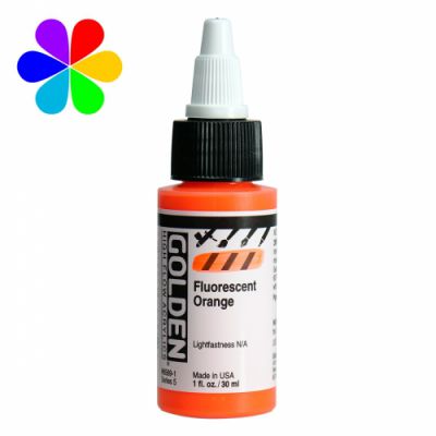 GOLDEN 30ML HIGH FLOW ORANGE FLUO S5