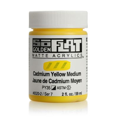 GOLDEN SOFLAT 59ML JAUNE DE CADMIUM MOYEN S7