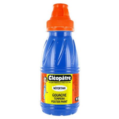 GOUACHE 250ML BLEU PRIMAIRE CLEOPATRE