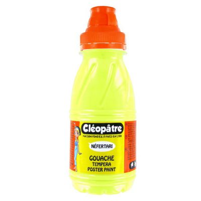GOUACHE 250ML FLUO JAUNE CLEOPATRE