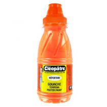 GOUACHE 250ML FLUO ORANGE CLEOPATRE