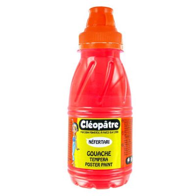 GOUACHE 250ML FLUO ROUGE CLEOPATRE