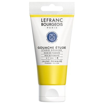 GOUACHE ETUDE LEFRANC BOURGEOIS 80ML JAUNE PRIMAIRE