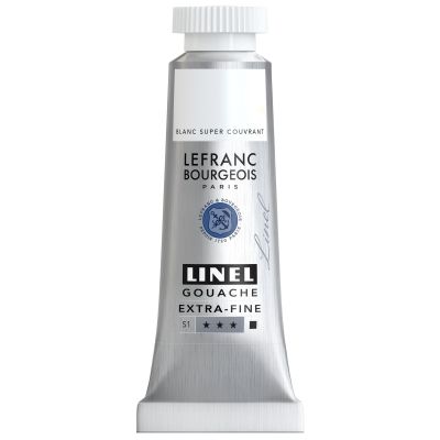 GOUACHE EXTRA-FINE LINEL 14ML BLANC SUPER COUVRANT