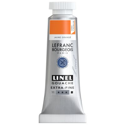 GOUACHE EXTRA-FINE LINEL 14ML JAUNE ORANGE SANS CADMIUM
