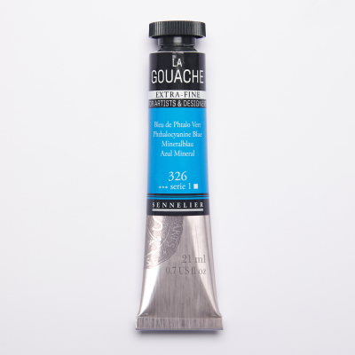 GOUACHE EXTRA-FINE SENNELIER 21ML BLEU DE PHTALO VERT (BLEU PRIMAIRE) S1