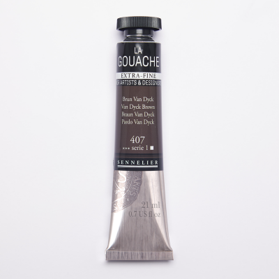 GOUACHE EXTRA-FINE SENNELIER 21ML BRUN VAN DYCK S1