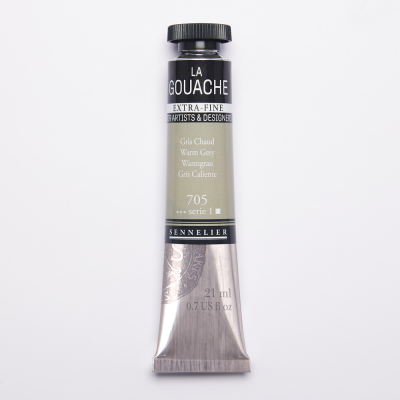 GOUACHE EXTRA-FINE SENNELIER 21ML GRIS CHAUD S1