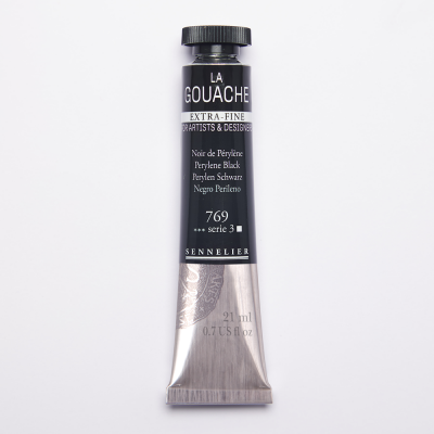 GOUACHE EXTRA-FINE SENNELIER 21ML NOIR DE P�RYL�NE S3
