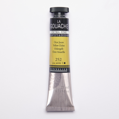GOUACHE EXTRA-FINE SENNELIER 21ML OCRE JAUNE S1