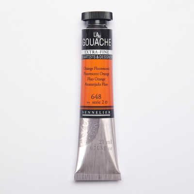 GOUACHE EXTRA-FINE SENNELIER 21ML ORANGE FLUORESCENT S2