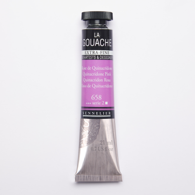 GOUACHE EXTRA-FINE SENNELIER 21ML ROSE DE QUINACRIDONE S2