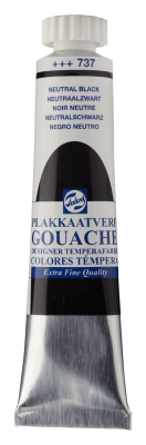 GOUACHE EXTRA-FINE TALENS NOIR NEUTRE 60ML 