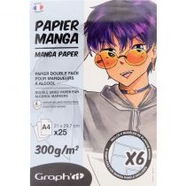 GRAPH\'IT BLOC MANGA 300g - 25 feuilles + 6 calques