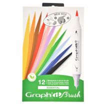 GRAPH\'IT BRUSH SET 12 MARQUEURS ESSENTIAL