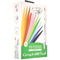 GRAPH\'IT BRUSH SET 12 MARQUEURS ESSENTIAL