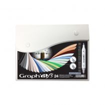 GRAPH\'IT BRUSH SET 24 MARQUEURS ARCHITECTURE