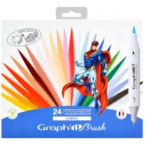 GRAPH\'IT BRUSH SET 24 MARQUEURS COMICS