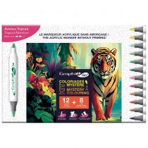 GRAPH\'IT GO KIT COLORIAGE MYSTERE - AVENTURE TROPICLAE
