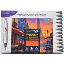 GRAPH\'IT GO Kit Coloriage Mystère - CITY SUNSET