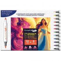 GRAPH\'IT GO KIT COLORIAGE MYSTERE - MONDE FANTASTIQUE