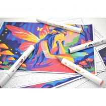 GRAPH\'IT GO KIT COLORIAGE MYSTERE - MONDE FANTASTIQUE