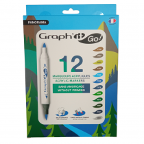 GRAPH\'IT GO SET 12 MARQUEURS ACRYLIQUE PANORAMA