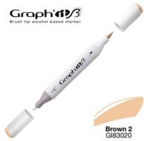 GRAPH\'IT Marqueur brush à alcool 3020 - Basic Brown 2