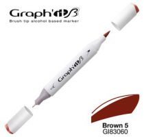 GRAPH\'IT Marqueur brush à alcool 3060 - Basic Brown 5